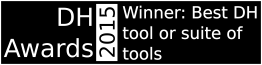 Winner Best Tool DH Awards 2015